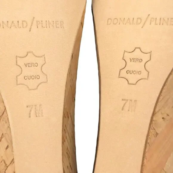 Donald J Pliner Andra Slide Wedge Sandal Classic Coastal - Picture 11 of 12